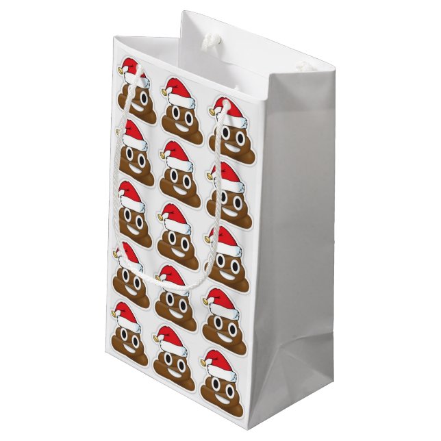 Bolsa De Regalo Pequeña Emoji de las Felices Navidad (Angulo reverso)