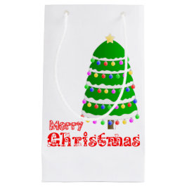 Bolsa De Regalo Pequeña Emoji de las Felices Navidad