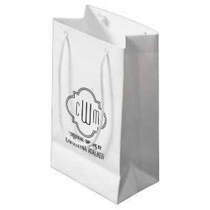 Bolsa De Regalo Pequeña Empaquetado inicial de negocio de Cuatrofoils marr