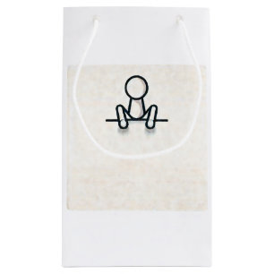 Bolsa De Regalo Pequeña Encantador Stickman Sitting Gift Bag