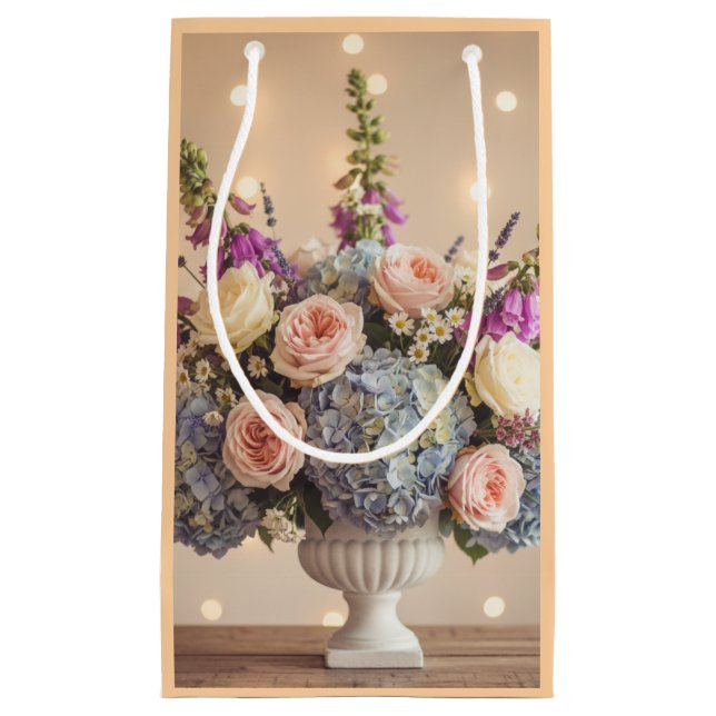 Bolsa De Regalo Pequeña Enchanted Evening: Pastel Floral Centerpiece (Anverso)
