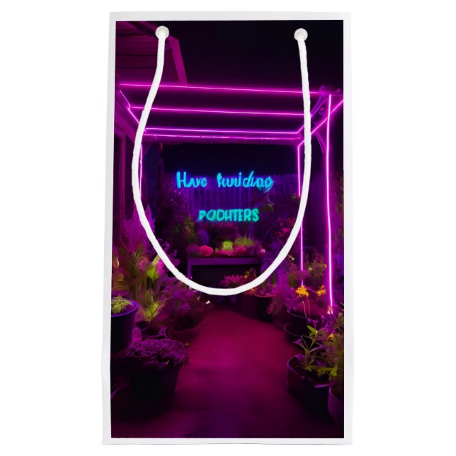 Bolsa De Regalo Pequeña Entusiastas de jardinería diseñan con puntiagudos  (Anverso)