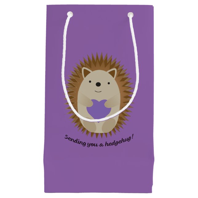 Bolsa De Regalo Pequeña Enviándote un Hedgehug Hedgehog (Anverso)