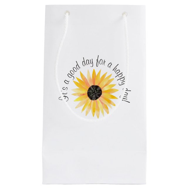 Bolsa De Regalo Pequeña ¡Es un buen día para un día feliz! (Anverso)