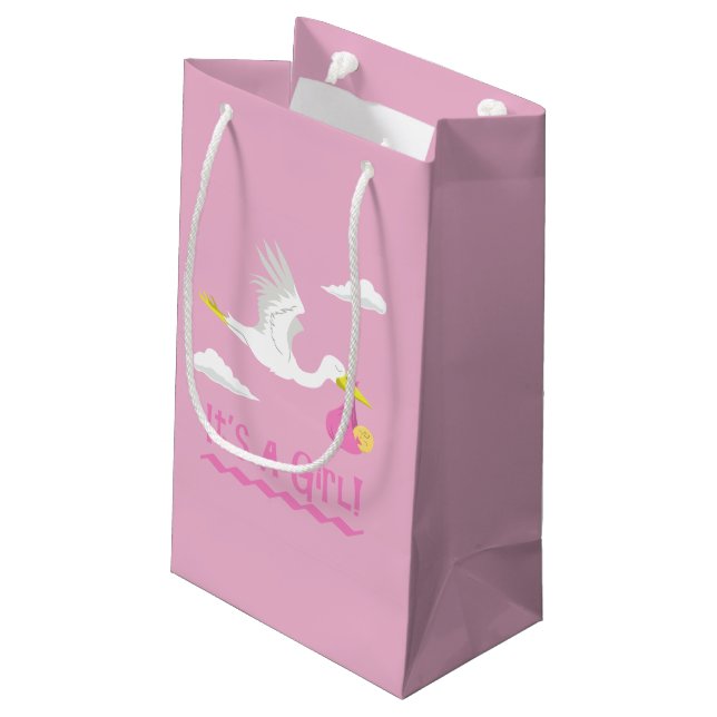 Bolsa De Regalo Pequeña ¡Es un Chica! (Angulo reverso)