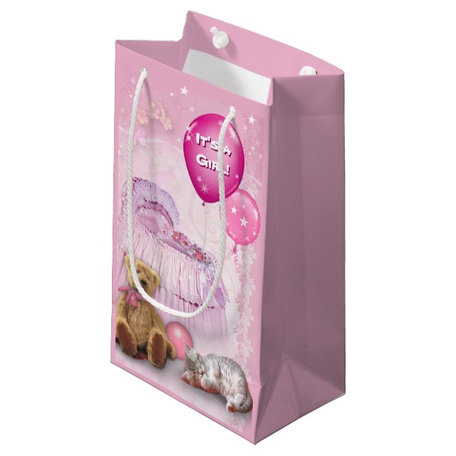 Bolsa De Regalo Pequeña ¡Es un Chica! (Angulo Anverso)