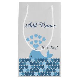 Bolsa De Regalo Pequeña ¡Es un chico! Cute Whale