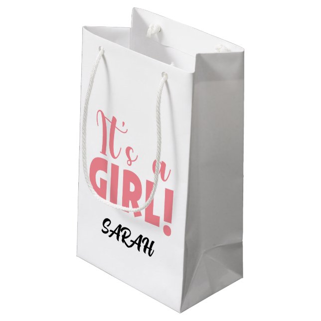 Bolsa De Regalo Pequeña Es una chica Sarah (Angulo reverso)
