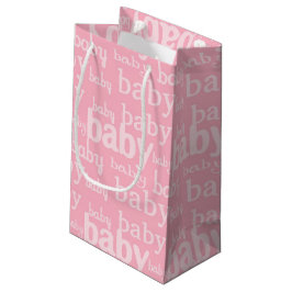 Bolsa De Regalo Pequeña Es una niña Fiesta de Baby Shower Rosa