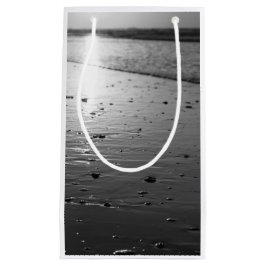 Bolsa De Regalo Pequeña Escala de grises de arena dorada