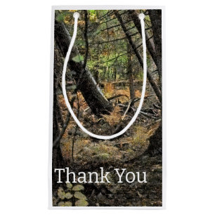 Bolsa De Regalo Pequeña Escena forestal de otoño