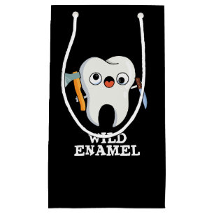 Bolsa De Regalo Pequeña Esmalte salvaje Gracioso Animal Wild Tooth Pun Dar