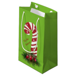 Bolsa De Regalo Pequeña Esta temporada brilla Candy Cane