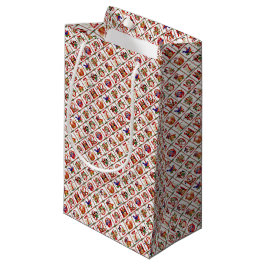 Bolsa De Regalo Pequeña Estampa de Colcha de los 12 Días de Navidad