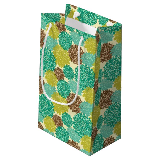 Bolsa De Regalo Pequeña Estampado de flores 2 (Angulo reverso)