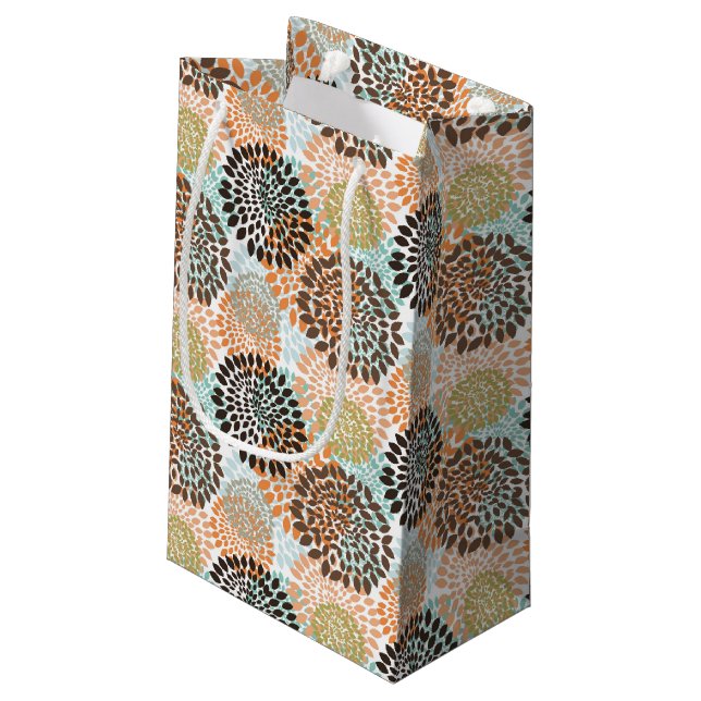 Bolsa De Regalo Pequeña Estampado de flores 7 (Angulo reverso)