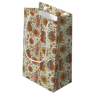 Bolsa De Regalo Pequeña Estampado de flores del verano hecho de hojas