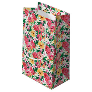 Bolsa De Regalo Pequeña Estampado de flores tropical del hibisco