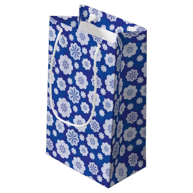 Bolsa De Regalo Pequeña estampado de plores (Angulo reverso)