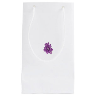 Bolsa De Regalo Pequeña Estilo Giratorio, berenjena ligera, cedro blanquea