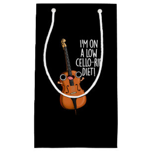 Bolsa De Regalo Pequeña Estoy en una dieta baja en un costillar Cello Pun