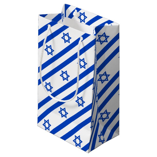 Bolsa De Regalo Pequeña Estrella azul de la bandera de Israel Estrella de  (Angulo Anverso)
