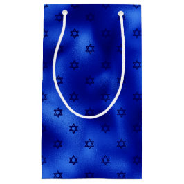 Bolsa De Regalo Pequeña Estrella Azul Real de David Hanukkah