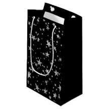 Estrella celestial negra y plateada