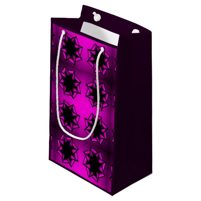 Bolsa De Regalo Pequeña Estrella de degradado rosado caliente (Angulo Anverso)