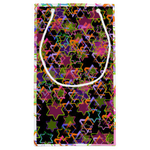 Bolsa De Regalo Pequeña Estrella de PixDezines de color de fondo david/DIY