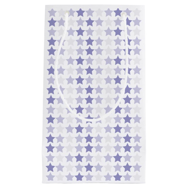 Bolsa De Regalo Pequeña Estrellas de Ombre Azul Patriótico (Anverso)