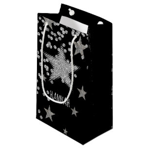 Bolsa De Regalo Pequeña Estrellas de plata espartana personalizadas