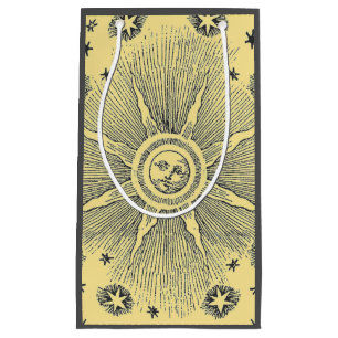 Bolsa De Regalo Pequeña Estrellas Sol Antiguo Cielo Nocturno Zodiaco Medie