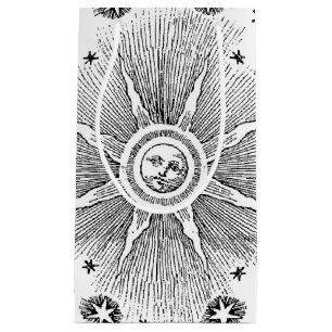 Bolsa De Regalo Pequeña Estrellas Sol Antiguo Cielo Nocturno Zodiaco Medie