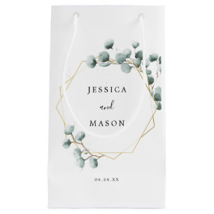 Bolsa De Regalo Pequeña Eucalyptus Greenery Hotel Boda Gift Bag