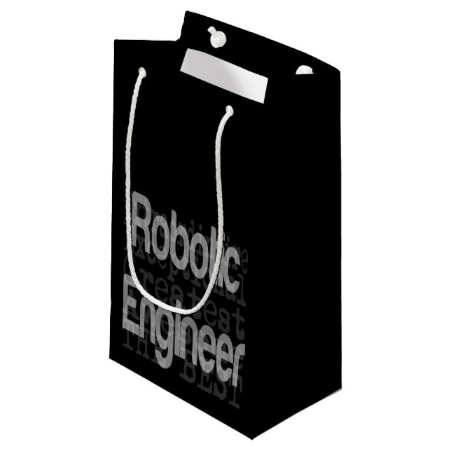 Bolsa De Regalo Pequeña Extraordinaria de Ingeniero Robótico (Angulo Anverso)