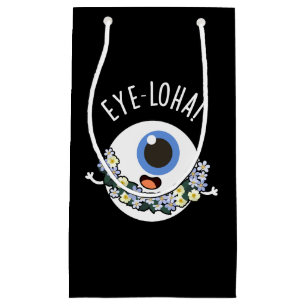 Bolsa De Regalo Pequeña Eye-loha Funny Eye Pun Dark BG