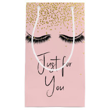 Eyelash con Purpurina de oro