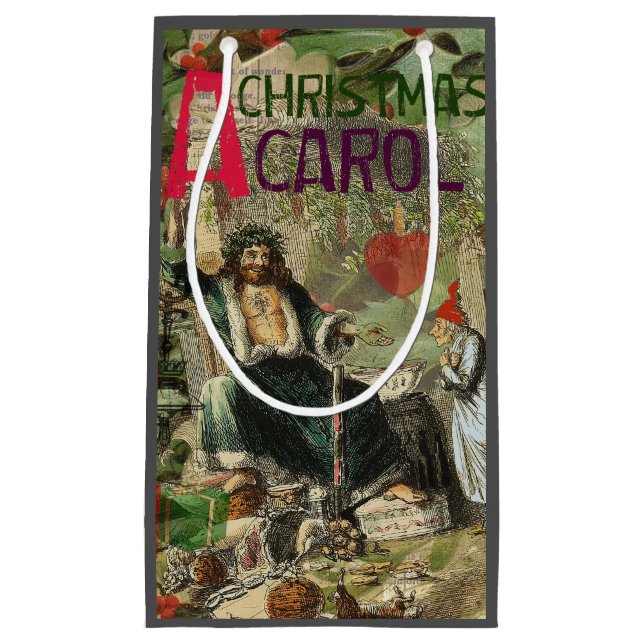Bolsa De Regalo Pequeña Fantasma del Ilustracion actual de Navidad (Anverso)
