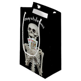 Bolsa De Regalo Pequeña Felicitaciones Boda Skeleton de Halloween