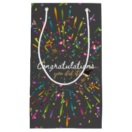 Bolsa De Regalo Pequeña Felicitaciones, lo graduaste
