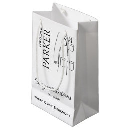 Bolsa De Regalo Pequeña Felicitaciones personalizadas Ceremonia de Abrigo