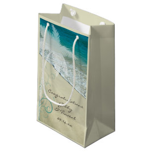 Bolsa De Regalo Pequeña Felicitaciones por la boda tropical en la playa