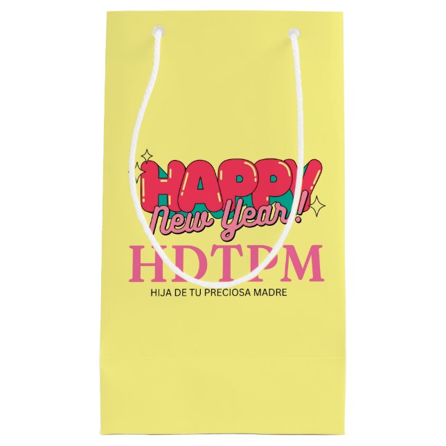 BOLSA DE REGALO PEQUEÑA FELIZ AÑO NUEVO (Anverso)