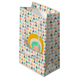 Bolsa De Regalo Pequeña Feliz caracol en Triángulos
