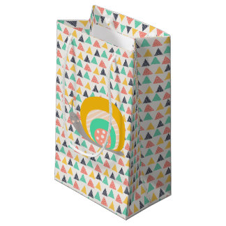 Bolsa De Regalo Pequeña Feliz caracol en Triángulos