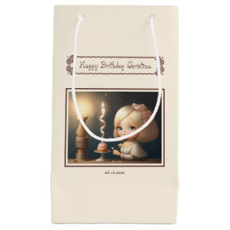 Bolsa De Regalo Pequeña Feliz cumpleaños Chica 01