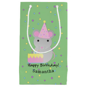 Bolsa De Regalo Pequeña Feliz cumpleaños Fiesta Mouse