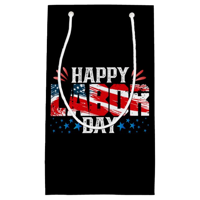 Bolsa De Regalo Pequeña Feliz Día del Trabajo (Anverso)