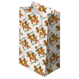 Bolsa De Regalo Pequeña Feliz feriado Gingerbread Man Boy Chica